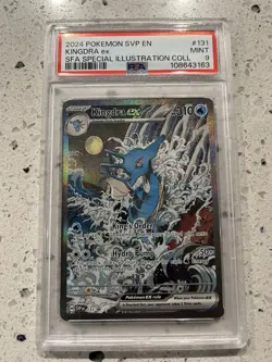 Pokemon Kingdra ex 131 SV: Scarlet & Violet Promo Holo PSA 9 2024 - Image 1
