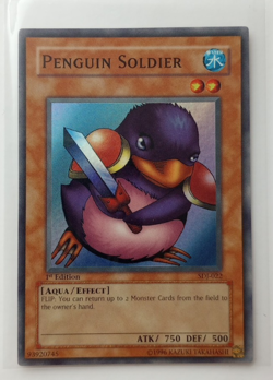 1st Edition Penguin Soldier - SDJ-022 (Starter Deck: Joey - Holo First Ed) LP NM - Image 1