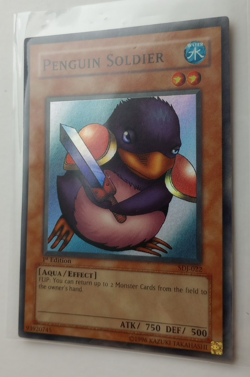 1st Edition Penguin Soldier - SDJ-022 (Starter Deck: Joey - Holo First Ed) LP NM - Image 2