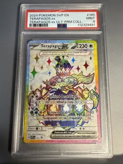Terapagos EX 165 Full Art Black Star Promo Pokemon TCG PSA 9 Mint English 2024 - Image 1
