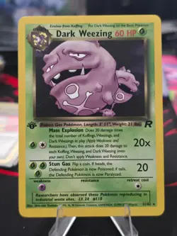 Pokemon TCG: Dark Weezing - 31/82 - WOTC Team Rocket (First Edition) - LP - Image 3