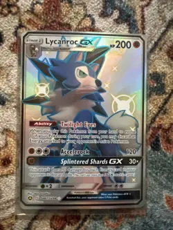 Lycanroc GX SV67/SV94 Rare Shiny GX Hidden Fates Shiny Vault Pokemon NM - Image 1