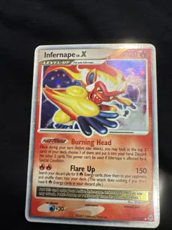 2007 Pokemon Diamond and Pearl #121 Infernape Lv.X HOLO R - Image 1