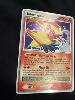 2007 Pokemon Diamond and Pearl #121 Infernape Lv.X HOLO R - Image 2