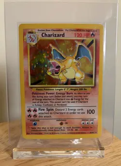 Pokemon Charizard 4/102 Base Set Holo Rare 1999 - Image 1