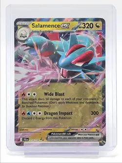 SALAMENCE EX 2025 POKEMON JOURNEY TOGETHER DOUBLE RARE HOLO 114/159 Q2268 - Image 1