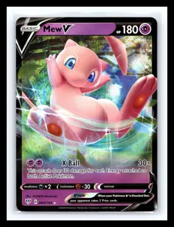 💥 Mew V Ultra Rare SWSH03: Darkness Ablaze 069/189 Pokemon TCG 2020 - Image 1