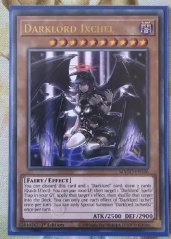MAGO-EN106 Darklord Ixchel Gold Rare 1st Edition YuGiOh - Image 1