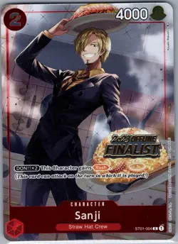 Sanji (Offline Regional 2023) [Finalist] ST01-004 English - One Piece Card - NM - Image 1