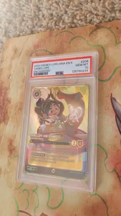 Disney Lorcana Vanellope Von Schweetz Shimmering Skies Enchanted #206 PSA 10 - Image 1