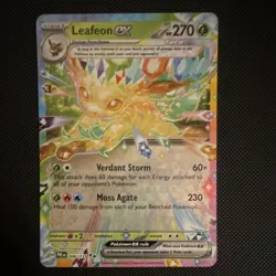 Pokemon Leafeon ex Double Rare Holo 006/131 Sv: Prismatic Evolutions 270 HP Card - Image 1