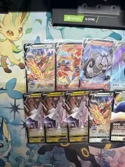 Pokemon Sword And Shield 20 Card Full Art v Lot Bulk Crown Zenith NM Kyogre - Image 2