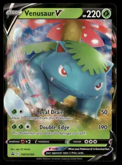 Pokemon Cards Venusaur V SWSH100 Sword & Shield Promo Holo Promo NM - Image 1