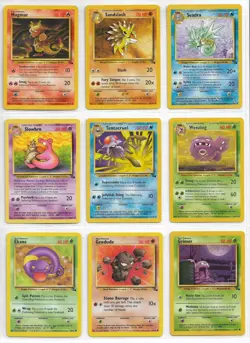 Pokemon Fossil Lot of 32 ALL different cards NM-MT+ NPW Pictured Front and Back - Image 3