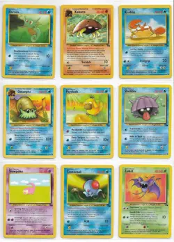 Pokemon Fossil Lot of 32 ALL different cards NM-MT+ NPW Pictured Front and Back - Image 5