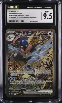 Greninja ex 132 Sv: Scarlet & Violet Promo Cards Holo CGC 9.5 MINT + - Image 1