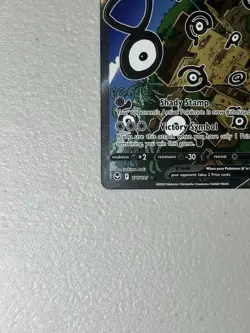 Pokemon TCG Unown v Silver Tempest Ultra Rare Holo Card 177/195 SWSH - Image 2