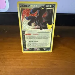 Pokemon Umbreon Star 17/17 Holo Classic Collection 70HP Feint Attack 2007 Card - Image 1