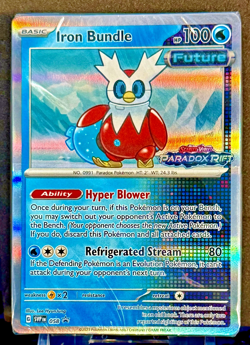 2023 Pokemon Paradox Rift Iron Bundle Black Star Promo SVP058 w/Sealed Card Deck - Image 1