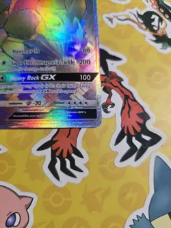 Mint Alolan Golem GX (Secret) 113/111 Crimson Invasion Holo Pokemon Card - Image 2