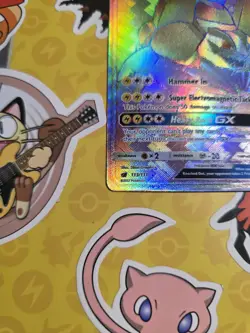 Mint Alolan Golem GX (Secret) 113/111 Crimson Invasion Holo Pokemon Card - Image 3