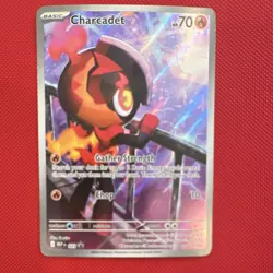 Pokemon Charcadet MEP Promo Holo Card 022 Basic Fire Type ETB Phantasmal - Image 1