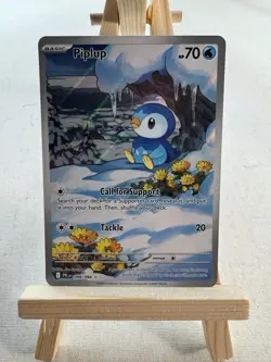 Pokemon Piplup Rowlet Popplio Litten Holo 4 Card Lot PFL EN 2025 English - Image 2