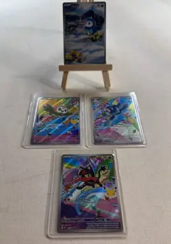 Pokemon Piplup Rowlet Popplio Litten Holo 4 Card Lot PFL EN 2025 English - Image 5