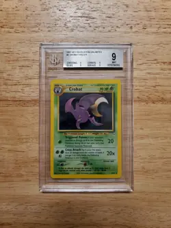 Pokemon BGS 9 MINT 2001 Crobat Neo Revelation Holo Card - Image 1