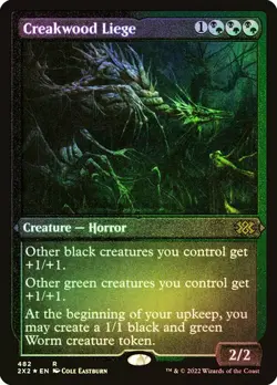 1 x FOIL ETCHED Creakwood Liege #482 (NM) Double Masters 2022 2X2 Magic MTG - Image 1