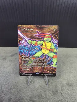 Leo's Katana M 0018 PZA (Borderless) MTG Teenage Mutant Ninja Turtles Non-Foil - Image 1
