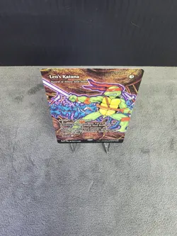 Leo's Katana M 0018 PZA (Borderless) MTG Teenage Mutant Ninja Turtles Non-Foil - Image 3