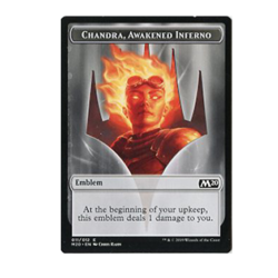 MTG x1 Chandra, awakened inferno token 011/012 common mtg core set 2020 - Image 1
