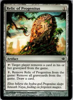 Relic of Progenitus Shards of Alara Common LP Magic: The Gathering 218 Normal - Image 1