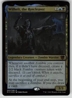 Wilhelt, the Rotcleaver Thick Stock Foil M Innistrad: Midnight Hunt 2 NM - Image 1