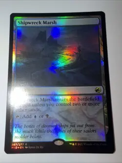 MTG Magic the Gathering Shipwreck Marsh (foil) Innistrad: Midnight Hunt #267 NM - Image 1