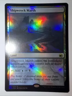 MTG Magic the Gathering Shipwreck Marsh (foil) Innistrad: Midnight Hunt #267 NM - Image 2