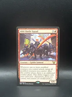 Akki Battle Squad Commander: Kamigawa: Neon Dynasty Regular - Image 1