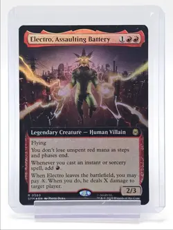 ELECTRO, ASSAULTING BATTERY 2025 MAGIC EXTENDED SPIDER-MAN RARE Q2268 - Image 1