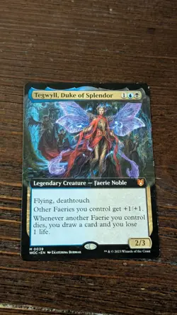 LP - Tegwyll, Duke of Splendor - Extended Art - MTG Wilds of Eldraine Commander - Image 1