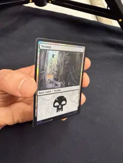 MTG Marvel Spider-Man Mana Foil Land Set Plains Island Swamp Mountain Forest - Image 5