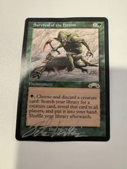 MTG Survival Of The Fittest Exodus Artist Pete Venters Autographed (#2) - Image 1