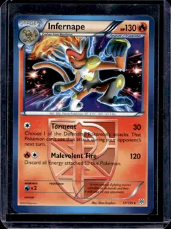 2013 Pokemon Black & White Plasma Storm Infernape #17/135 - Image 1