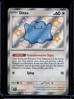 2024 Pokemon Paldean Fates Ditto #201/091 - Image 1