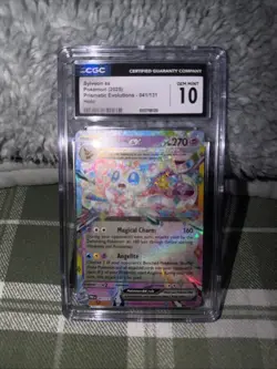 CGC Gem Mint 10 Sylveon ex 041/131 Pokemon Prismatic Evolutions Stamp PRE EN - Image 1