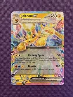 2025 Pokemon Scarlet & Violet Prismatic Evolutions Jolteon ex #030/131 - Image 1