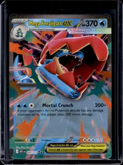 2026 Pokemon Ascended Heroes Mega Feraligatr ex Double Rare #043/217 - Image 1