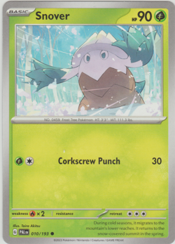 Snover #10 - 2023 Pokemon Scarlet & Violet - Paldea Evolved - NM Pack Fresh - Image 1