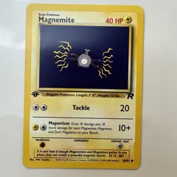 Pokemon 1st Edition Team Rocket (2000) - Magnemite 60/82 - Common - Image 1