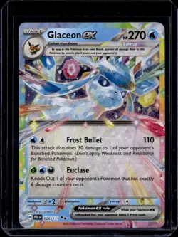 2025 Pokemon Prismatic Evolutions Glaceon ex Double Rare #026/131 - Image 1